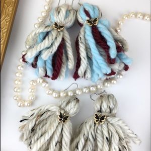 ✨2Pair OVERSIZED LARGE TASSEL CHARM EARRINGS